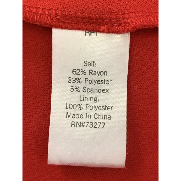 APT.9 Womens Sleeveless Red Peplum Top Size Medium - Picture 6 of 6